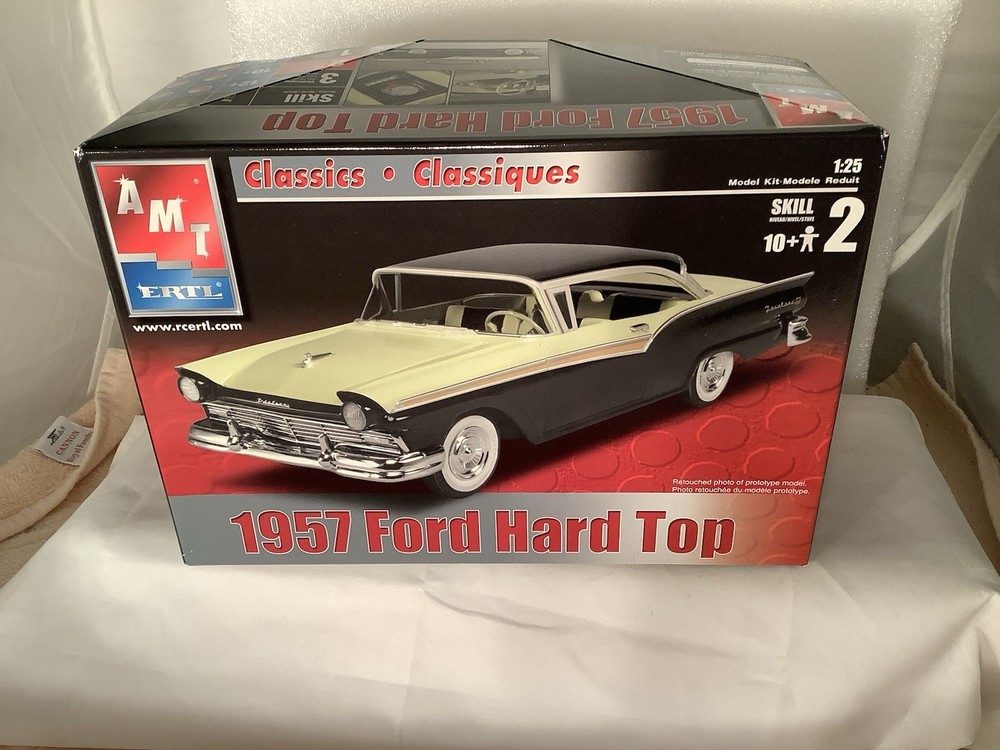 AMT/ERTL 1957 Ford Hard top New Open Box Parts In Factory Sealed Plastic Bags