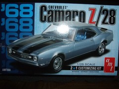 1968 Chevrolet Camaro Z/28 1/25″ Scale AMT Stock Car Plastic Customizing Kit