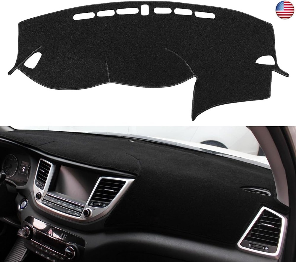 Yiz Dash Cover Mat Custom Fit for Hyundai Tucson 2016 2017 2018 Dashboard Cover