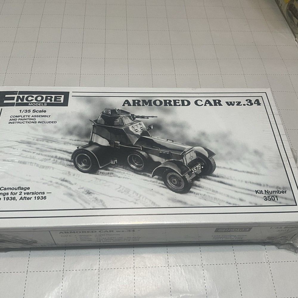 Vintage 1990’s, Encore No. 3501, Polish Armored Car WZ.34 SEALED