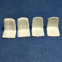 🌟 2 prs Bucket Seats 1966 Thunderbird 1:25 Scl 1000s Model Car Parts 4 Sale AMT