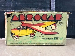 1961 Aerocar Gladen Model kit THE FLYING AUTOMOBILE Plane No. K-66-1-98 ~ AS-IS