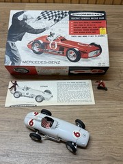 VTG 1959 Strombecker Mercedes Benz Electric Powered Racing Cars 1/24 w/ box ++