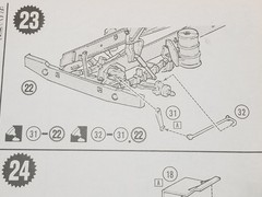 Kenworth Aerodyne Cab Over STEERING BOX & LINKAGE from AMT 1:25 Model Kit