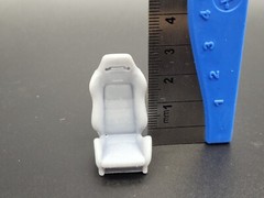 Recaro R3 mini bucket seats for 1/24 and 1/25 scale model cars (2pac)