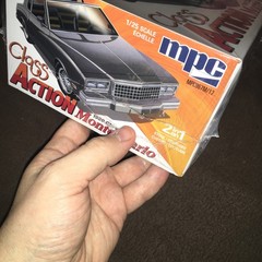 mpc Class Action 1980 Chevy Monte Carlo Bonus Chopper & Trailer Model Kit 1/25