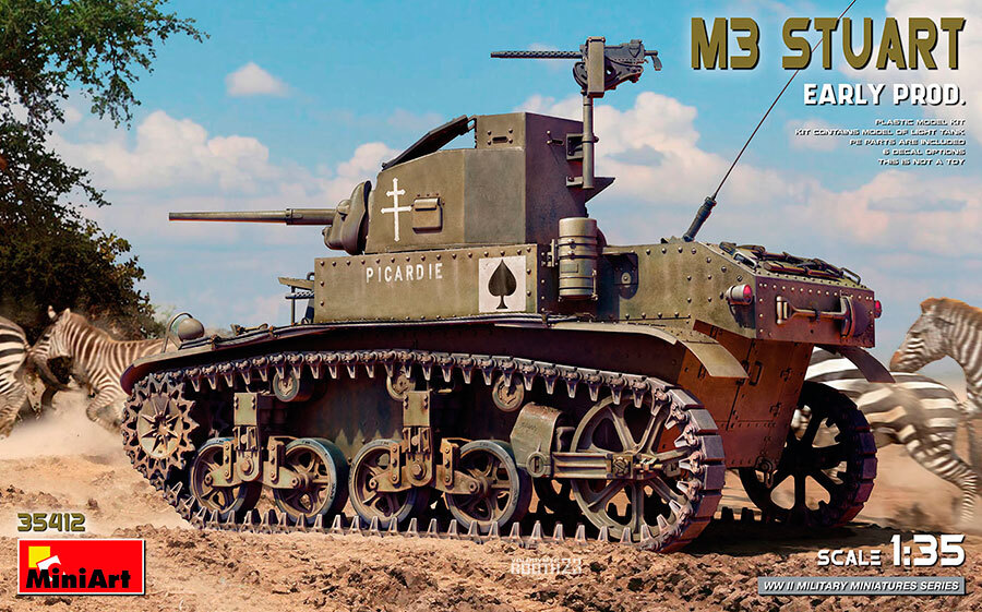 MiniArt 1/35 M3 Stuart Early Production Light Tank