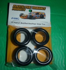 AMG NASCAR 1/25 15″ Goodyear asphalt TIRES SET STOCK CAR MODEL PPP