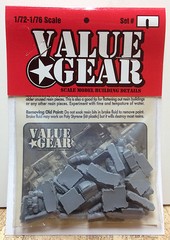 1/72 Scale Resin Tent, Tarp & Crates Stowage Set #1 – Value Gear