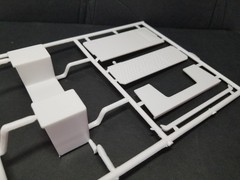 White Freightliner SD/DD SLEEPER FLOOR BED PARTITION WALL for AMT 1:25 Model Kit