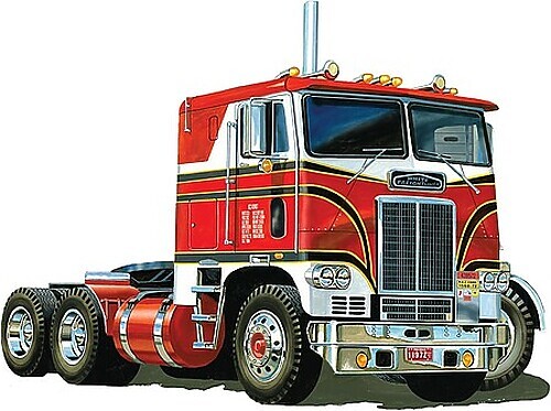 AMT White Freightliner 2-in-1 SC/DD Cabover – Plastic Model Truck Kit – 1/25