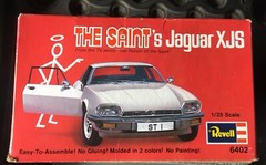 1/25 Revell Jaguar XJ-S The Saint’s TV Show Used-Missing Clear Parts-Snap Kit