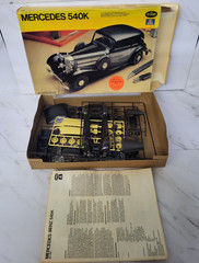 Mercedes 540K 1/24 TESTORS Model Kit NEW MIB Unbuilt