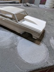 AMT 1/25 64 Malibu SS Resin Cast Big Cowl Hood