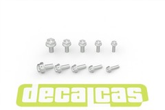 Decalcas Detail-Up Hex Flange Bolts Drilled for Safety Wire 5 Sizes # DCL-PAR156