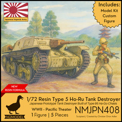 NUMODEL NMJPN408 | 1/72 Resin WWII IJA Type 5 Ho-Ru Tank Destroyer Prototype Kit