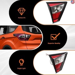 Left Inner Tail Light Assembly Compatible with 2017 2018 2019 Escape Driver
