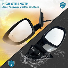 Left Driver Side Mirror Fits 2018-2022 Honda Accord LX, Sport with Power Glass，