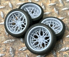Resin 21/20 Inch: “Rohana RFG19” Model car Wheels/Tires 1/24 1/25 scale