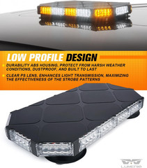 56 LED Roof Top Strobe Beacon Lights Bar Rooftop Hazard Warning Emergency Safety