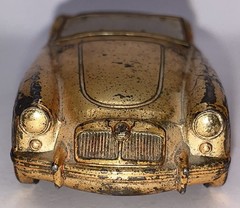 1956 MGA Promo Cigarette Lighter 1/32 Diecast Gold Plated Yamazaki Co Japan
