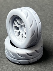 1:24, 1/25 Scale resin 3d Printed Wheel Set For Scale Modeling