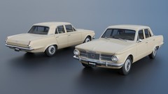 ABS-LIKE RESIN 3D PRINTED 1/25 1965 PLYMOUTH VALIANT 4-DOOR FULL KIT