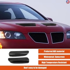 ABS Car Front Hood Vents fits Exterior Decoration Accessories Compatible with