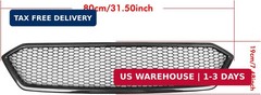 Car Front Bumper Upper Grille For Subaru Impreza WRX STI 2018-2021 Matte Black G