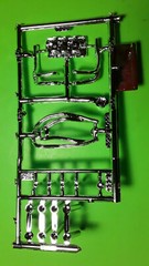 AMT 70 1970 Chevy Impala 1/25 Stock 454 Big Block V8 Engine Heavy Chrome Headers