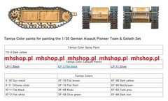 TAMIYA 35357 1:35 German Assault Pioneer Team & Goliath Set Plastic Model Kit