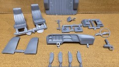 1977 FORD ECONOLINE VAN COMPLETE INTERIOR 1:25 Scale AMT NEW Model KIT PARTS
