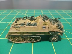 Africa Corps 1/72 1/87 ? Army Tank Trucks Built Model WW II German Tan Tracked