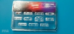 1/64 model police car working light transparent ceiling light Modifying vehicle