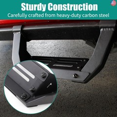 2 Pcs Side Steps Compatible with Ford Bronco 2/4 Door with Rock Rail 2025 2024