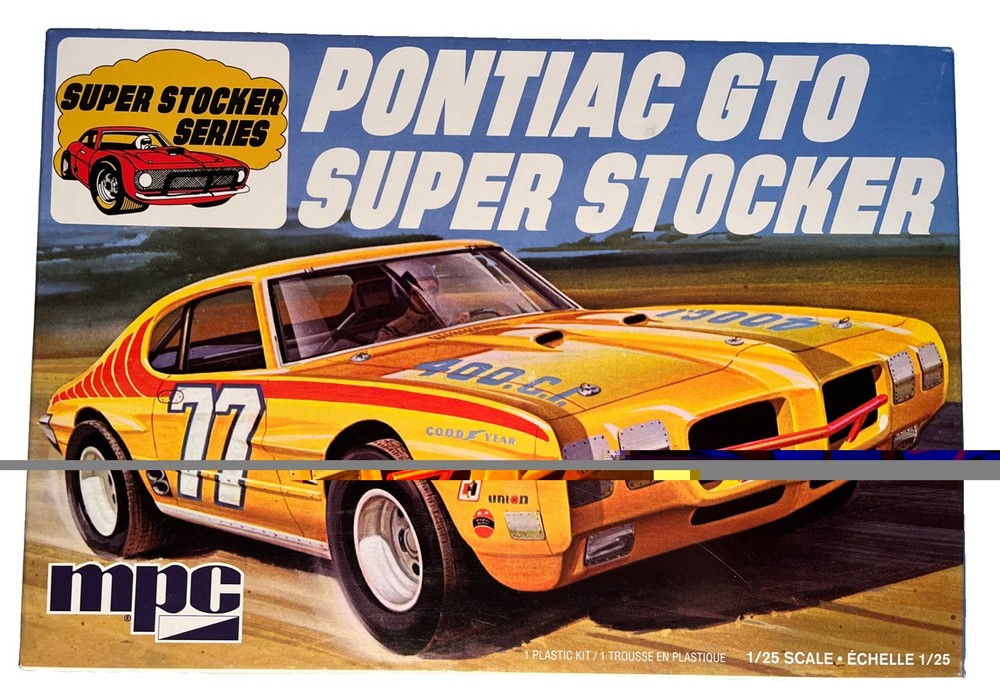 MPC 1970 Pontiac GTO Super Stocker, Stock Car 1:25 939 Plastic Model Kit (B255)