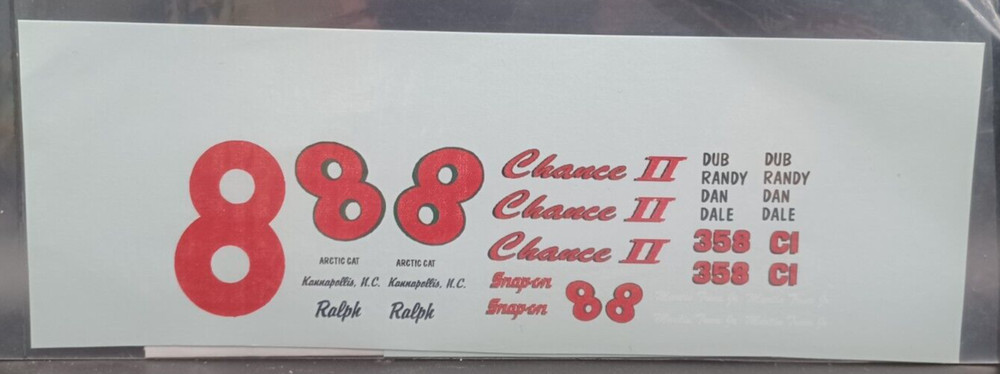 Unknown | No. ? | 1:24 #8 Martin Truex Snap-On Decals