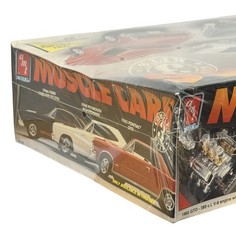 NEW Sealed AMT 3 Muscle Car Kits 66 Fairlane-68 Road Runner-65 GTO “Bent Box”