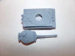 Tiger I model (1:100 to 1:48 scales)