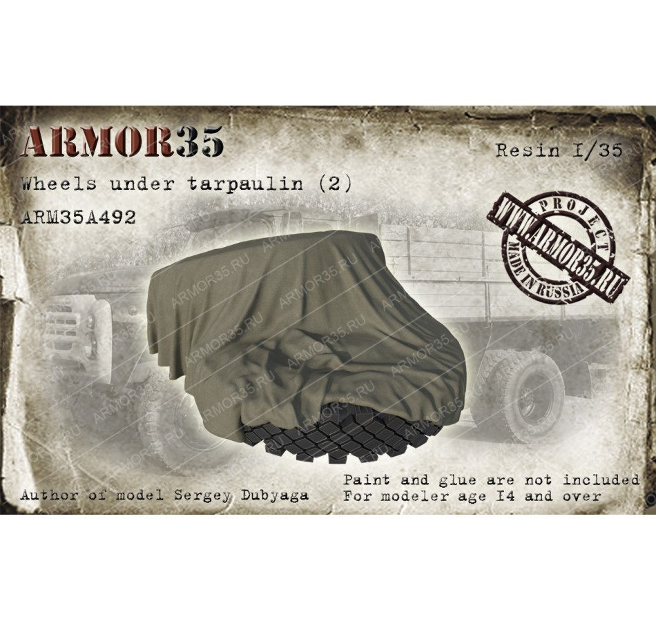 Armor35 1/35 Wheels Under Tarpaulin #2