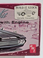1962 CORVETTE CONVERTIBLE Vintage AMT 3in1 Customizing Kit 1/25 Scale SEALED