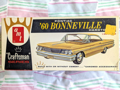 **RARE ORIGINAL VINTAGE AMT CRAFTSMAN KIT 1960 PONTIAC BONNEVILLE HT **COMPLETE!