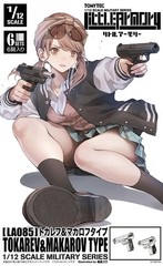 TomyTec Little Armory 1/12 LA085 Tokarev Pistol & Makarov Pistol Model Kit