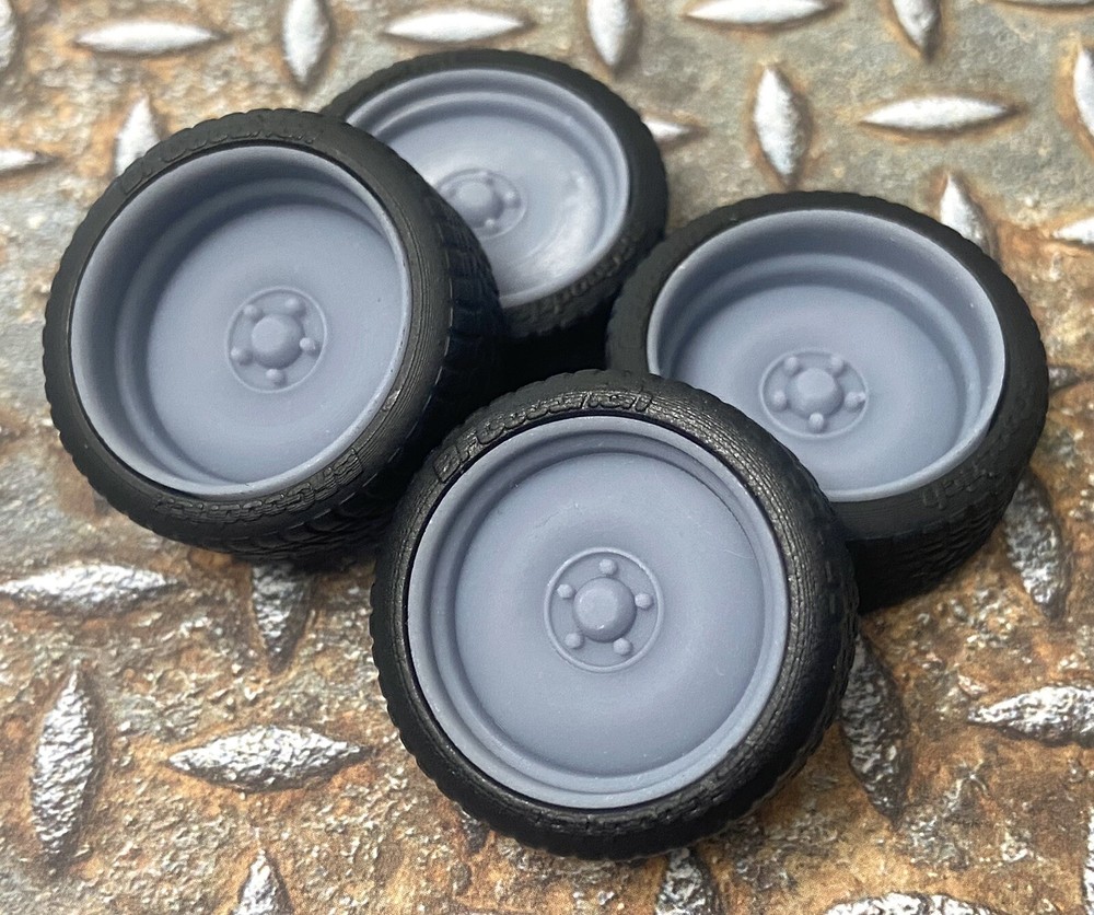 Resin 21/20 Inch “Simple Smoothie” Model car Wheels/Tires 1/24 1/25 scale