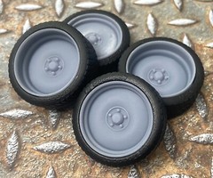 Resin 21/20 Inch “Simple Smoothies” Model car Wheels/Tires 1/24 1/25 scale