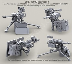 Live Resin 1/35 LRE-35082 MK19-3/MK47 M548 48 Cart Ammo Boxes, Ammo Belts