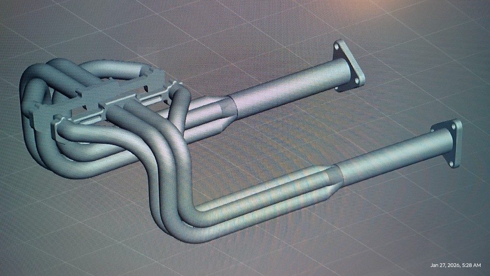 1/25 Scale 3D Resin Hot Rod Skinny Headers