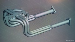 1/25 Scale 3D Resin Hot Rod Skinny Headers
