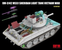 RYEFIELD MODEL RFM RM-5142 1/35 M551 Sheridan Light Tank Vietnam War