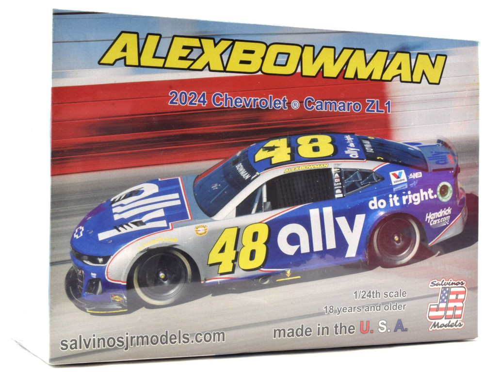 Salvinos JR Models “Ally” Alex Bowman 2024 Camaro ZL1 Nascar 1/24 Car Kit